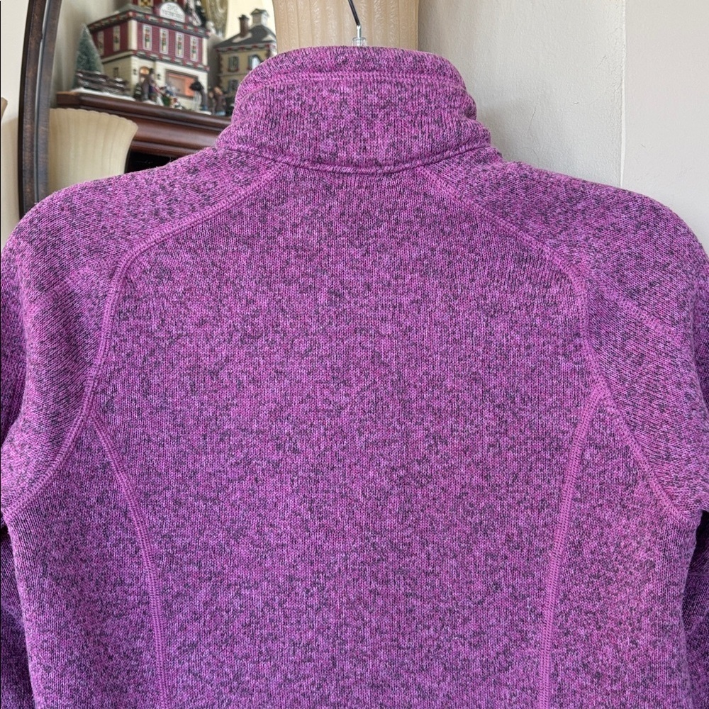 Patagonia Better Sweater 1/4 Zip Fleece Pullover Purple Knit Casual Cozy Fitted - Picture 9 of 13